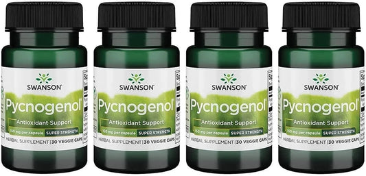 Swanson Ultra Pycnogenol Super Strength 150 mg, 30 Veg Capsules, 4 Pack