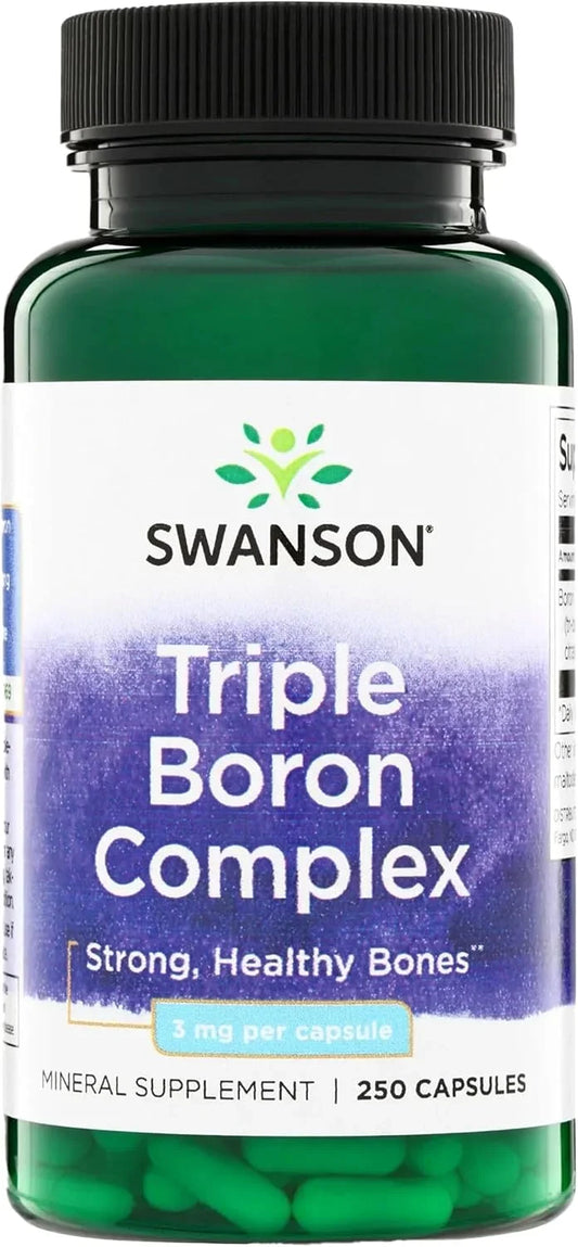 Swanson Triple Boron Complex Bone and Joint Supplement, 250 Capsules