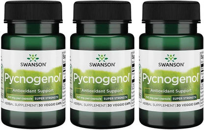 Swanson Ultra Pycnogenol Super Strength 150 mg, 30 Veg Capsules, 3 Pack