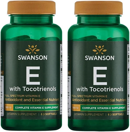 Swanson Full Spectrum Vitamin E (60 Softgels), 2 Pack