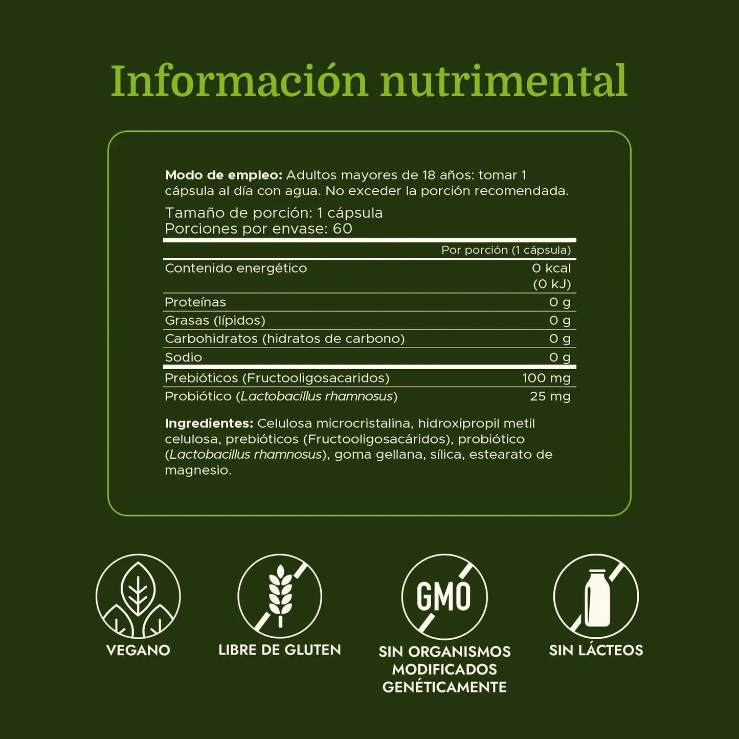 Swanson Lactobacillus Rhamnosus with FOS, 5 Billion CFU, 60 Veggie Capsules