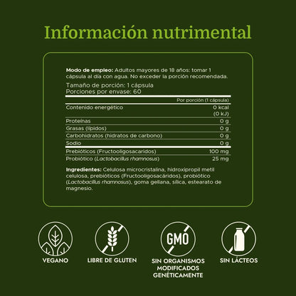 Swanson Lactobacillus Rhamnosus with FOS, 5 Billion CFU, 60 Veggie Capsules