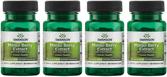 Swanson Maquibright 60 Milligrams, 30 Veg Capsules, 4 Pack