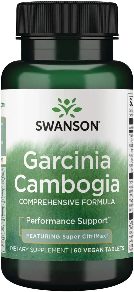 Swanson Garcinia Cambogia Comprehensive Formula, 60 Vegan Tablets
