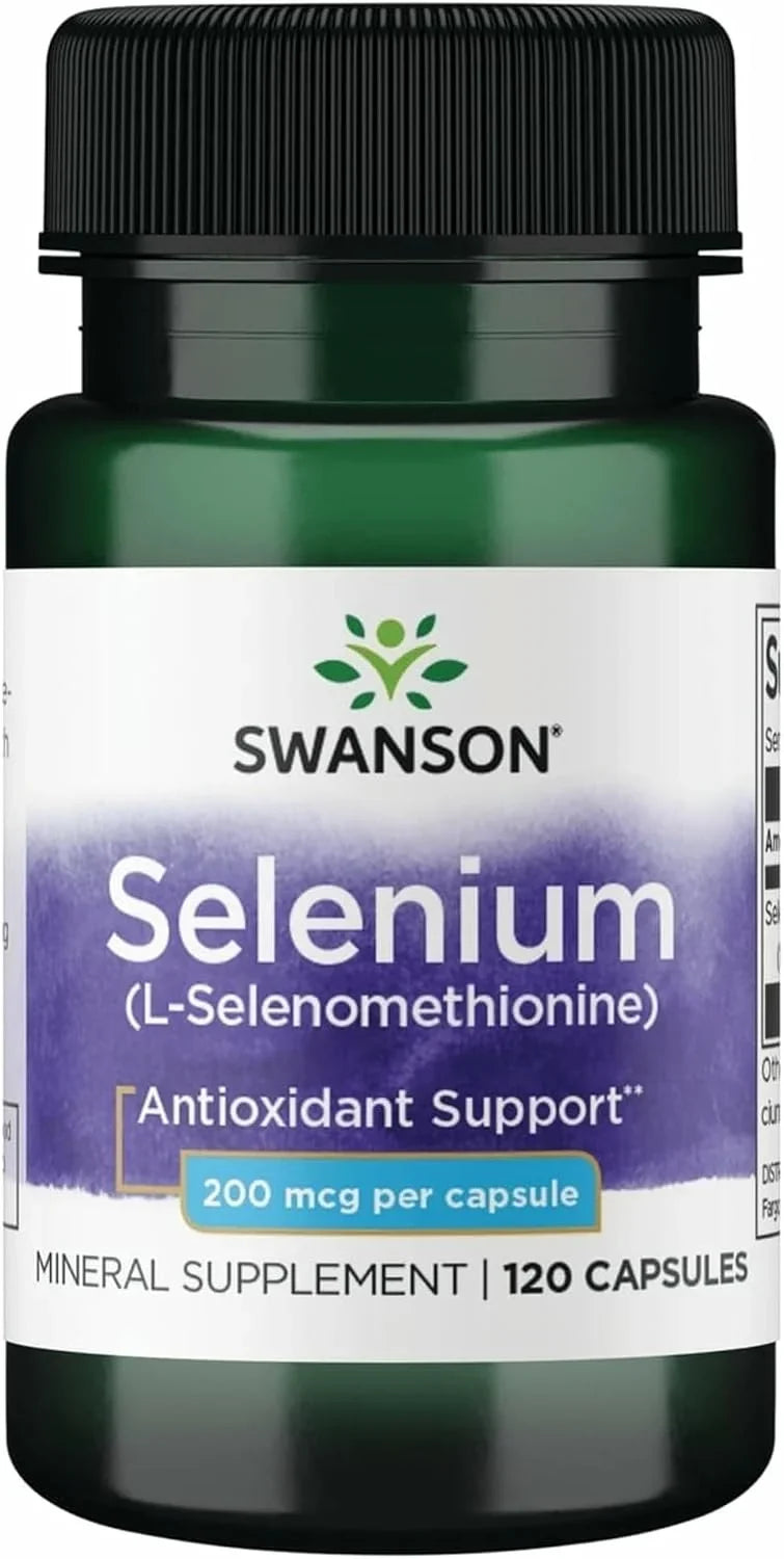 Swanson Semsc Selenium 200 mcg, Antioxidant, 120 Capsules
