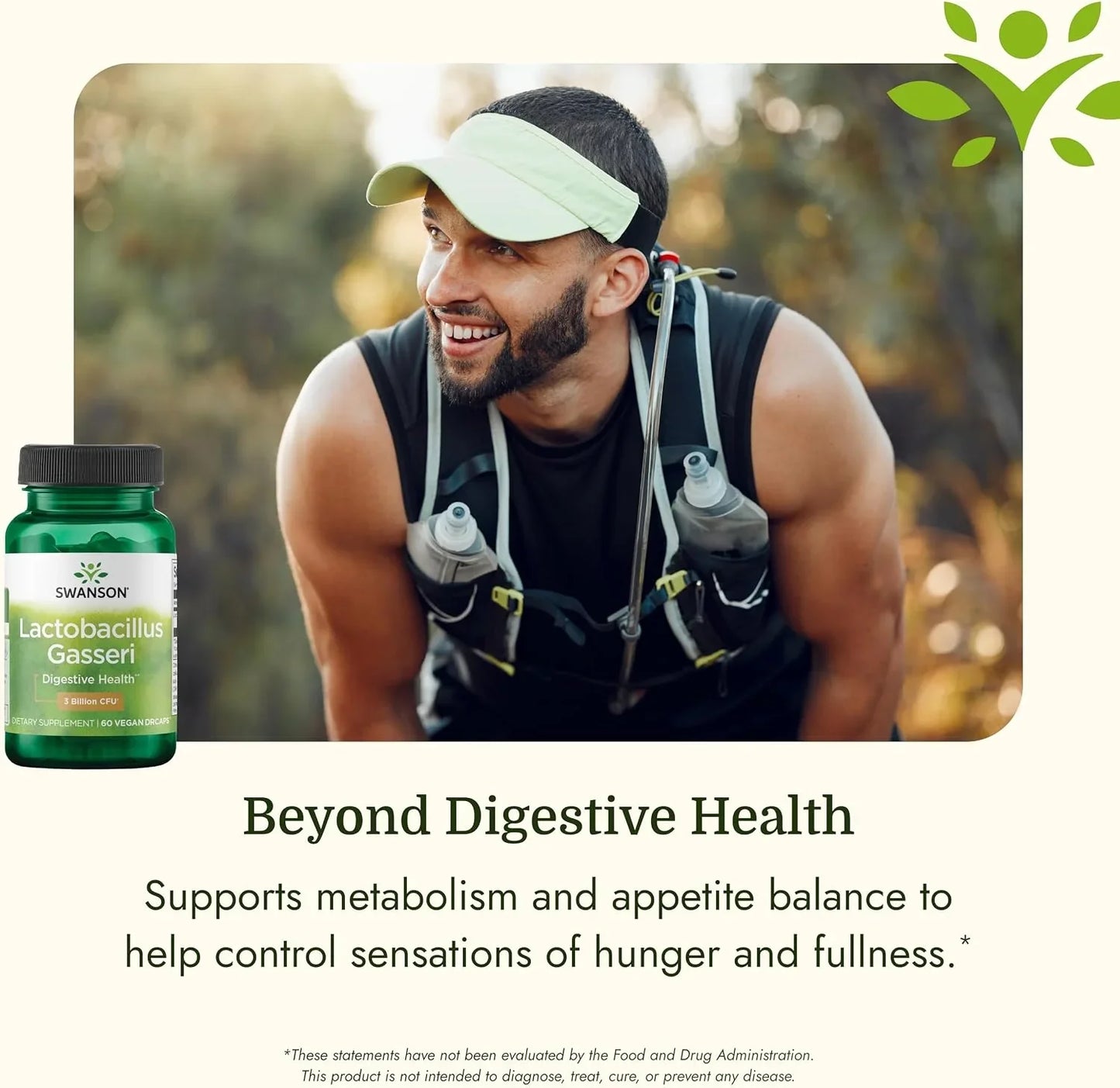 Swanson Lactobacillus Gasseri Probiotic, 3 Billion CFU, 60 Vegan Capsules