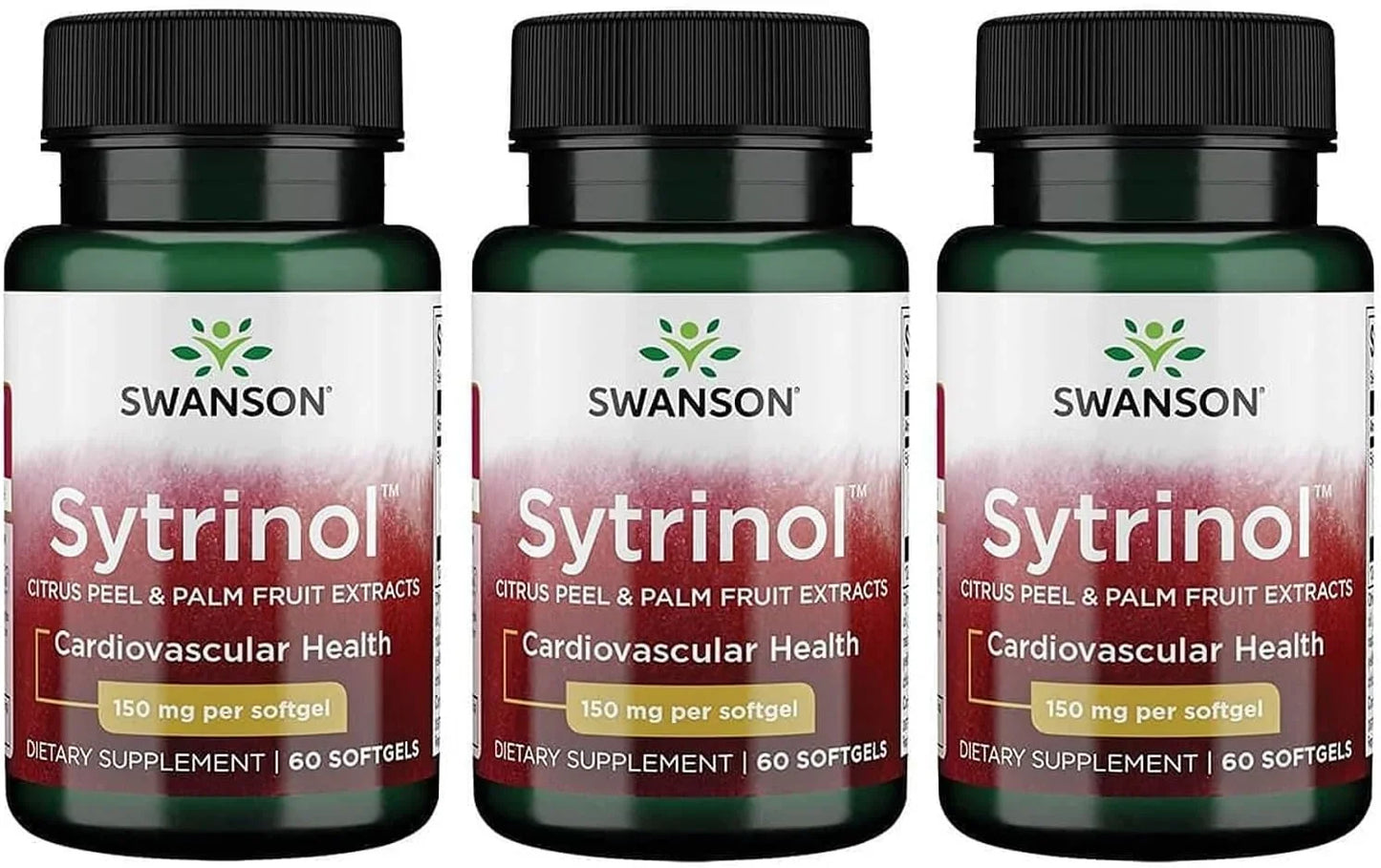 Swanson Sytrinol 150 Milligrams, 60 Softgels, 3 Pack