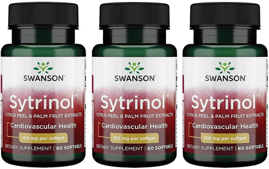 Swanson Sytrinol 150 Milligrams, 60 Softgels, 3 Pack