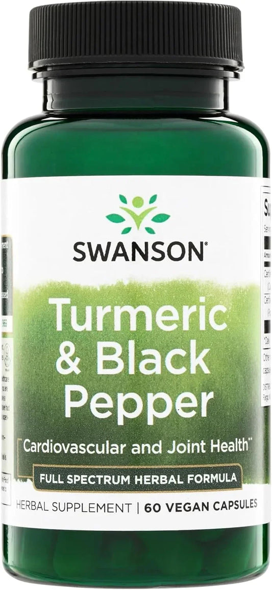 Swanson Organic Turmeric & Black Pepper Joint Health, 60 Veg Caps