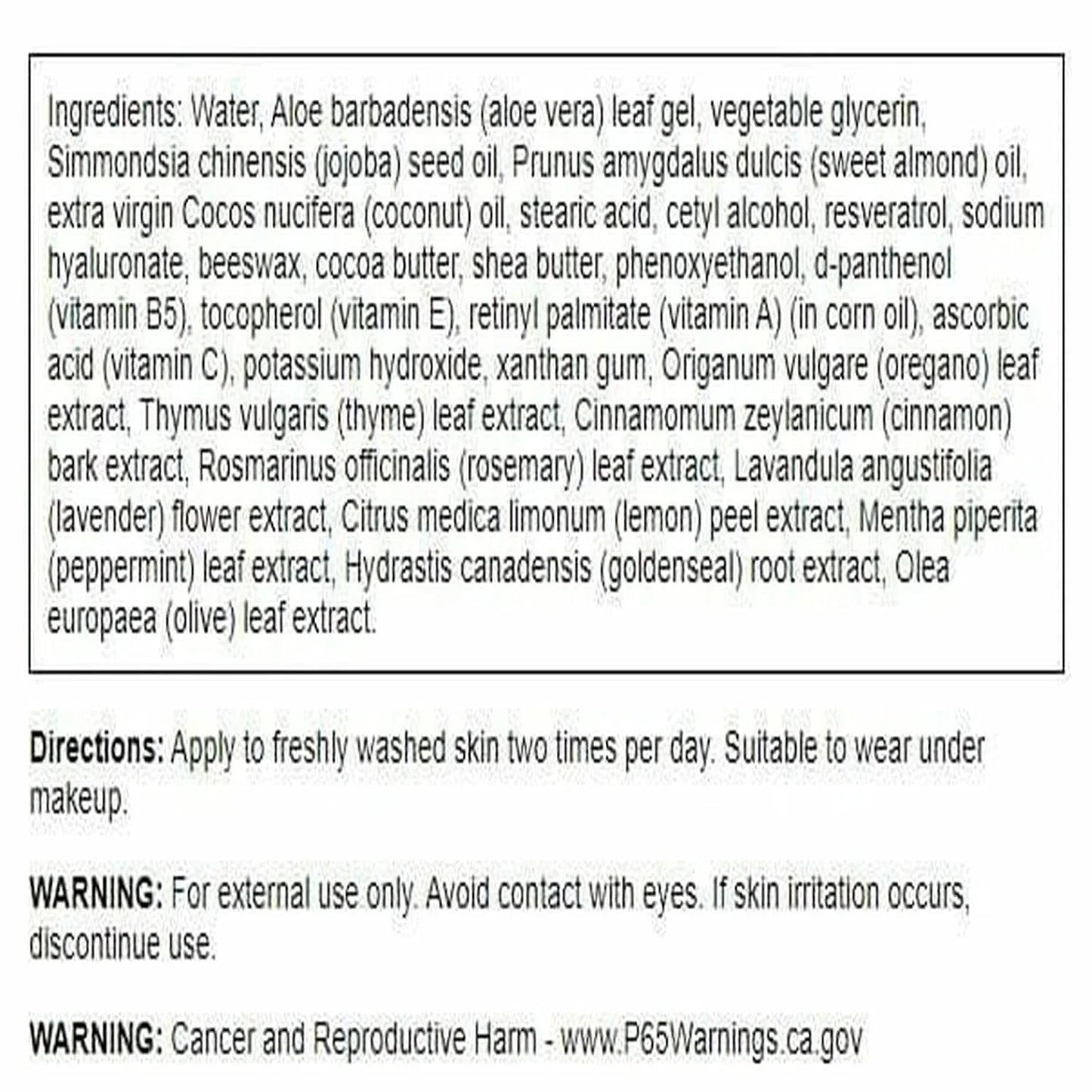 Swanson Resveratrol Wrinkle Cream with Hyaluronic Acid, 2 fl oz (59 ml)