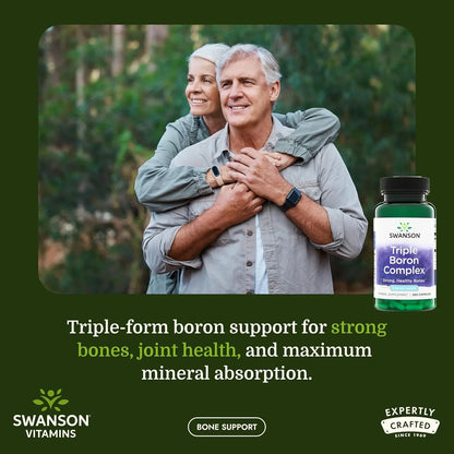 Swanson Triple Boron Complex Bone and Joint Supplement, 250 Capsules