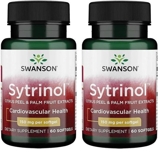 Swanson Sytrinol 150 Milligrams, 60 Softgels, 2 Pack
